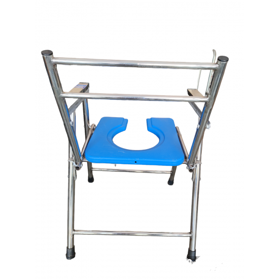 Stainless Steel (SS) Comfortable Commode Chair
